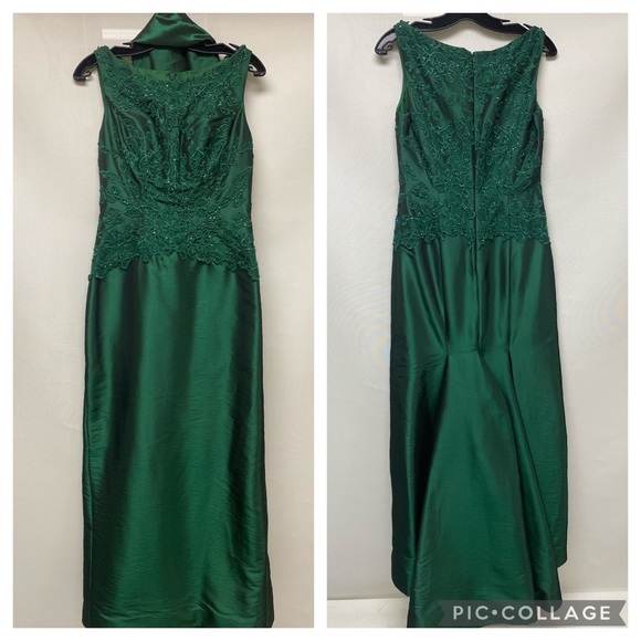 Montage by MonCheri sleeveless mermaid taffeta gown - Picture 8 of 9